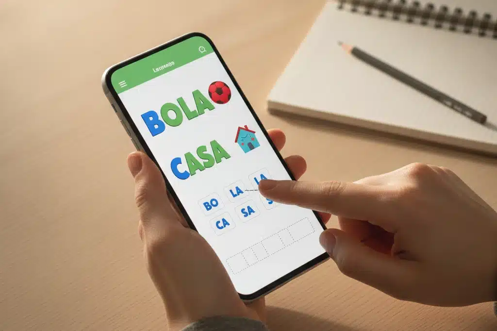 Aprender o Alfabeto e Sílabas com Exercícios de Alfabetização no Celular